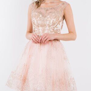 A-Line Sequined Prom Homecoming Short Dress GS1964